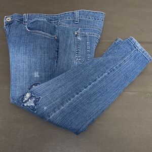 Live•Life by Sanctuary Size 10 Distressed Blue Skinny Jeans